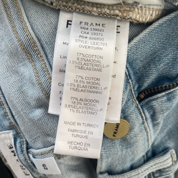 Frame Le Skinny de Jeanne Crop 25 Light Blue - Picture 8 of 9